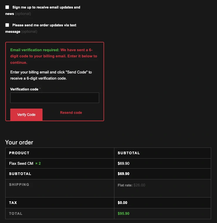 OTP Gate Roadblock - Email Verification Before Payment