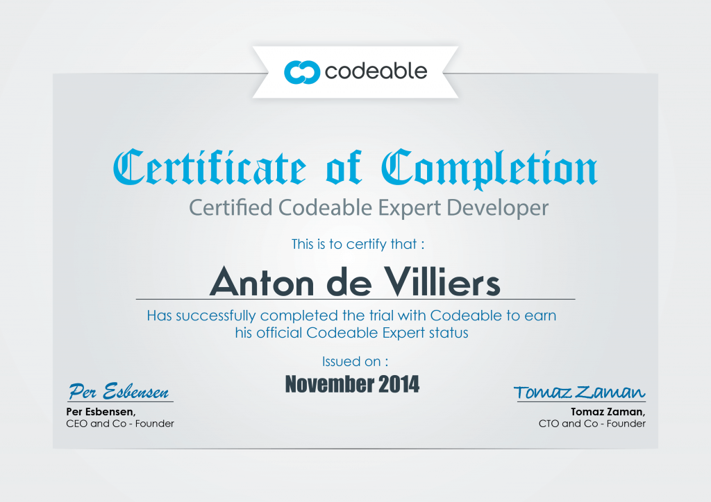 Codeable.io Certified Expert (2014–2018)