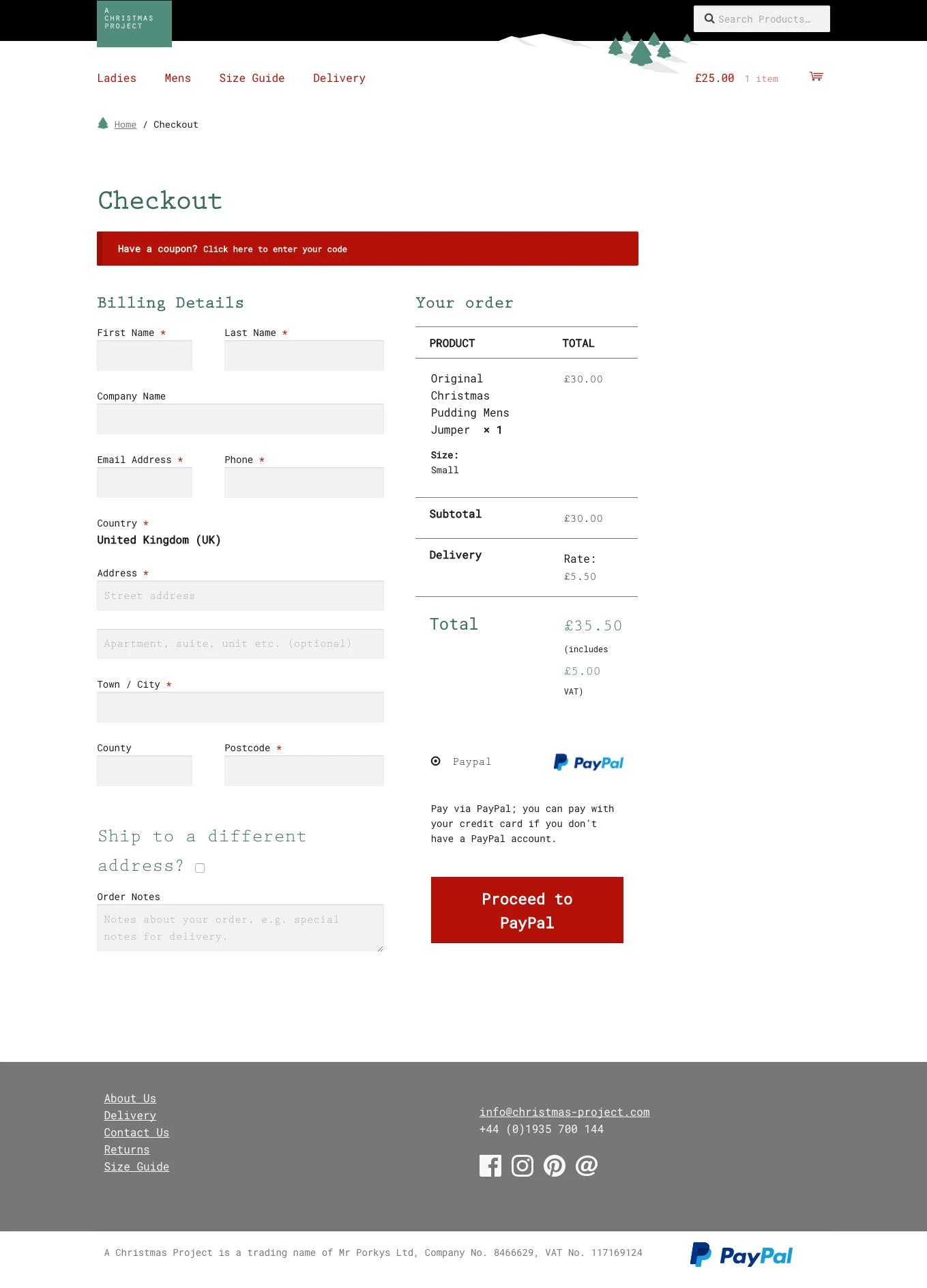 Custom e-Commerce Build – The Christmas Project screenshot 3