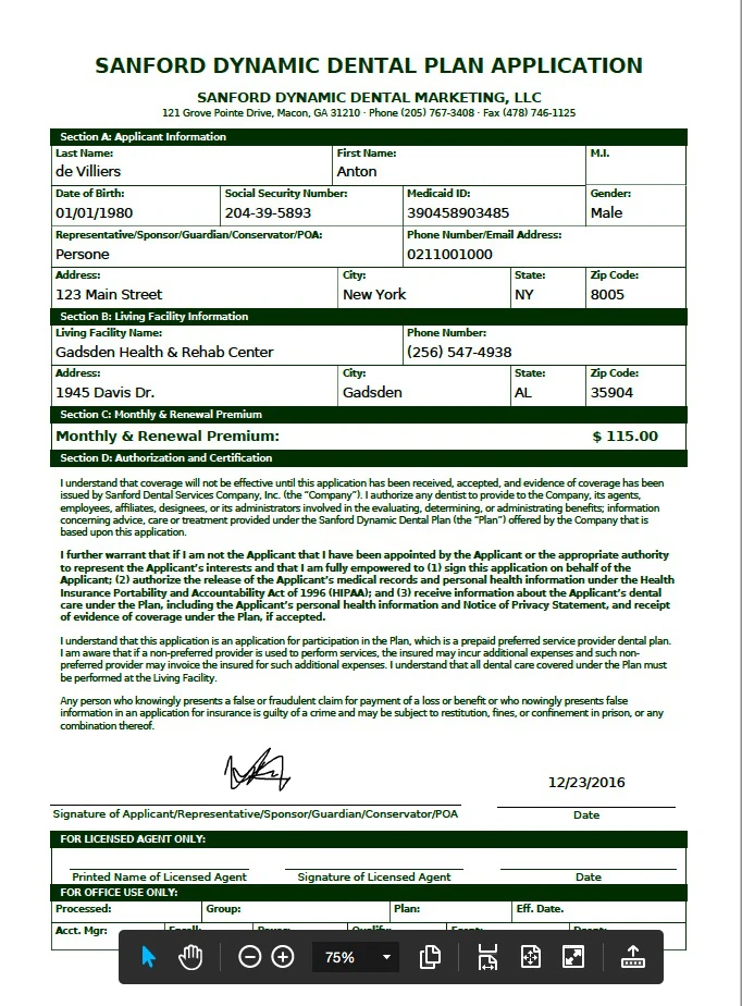 Dynamic Mobile Dentistry – Digital Application Forms screenshot 9