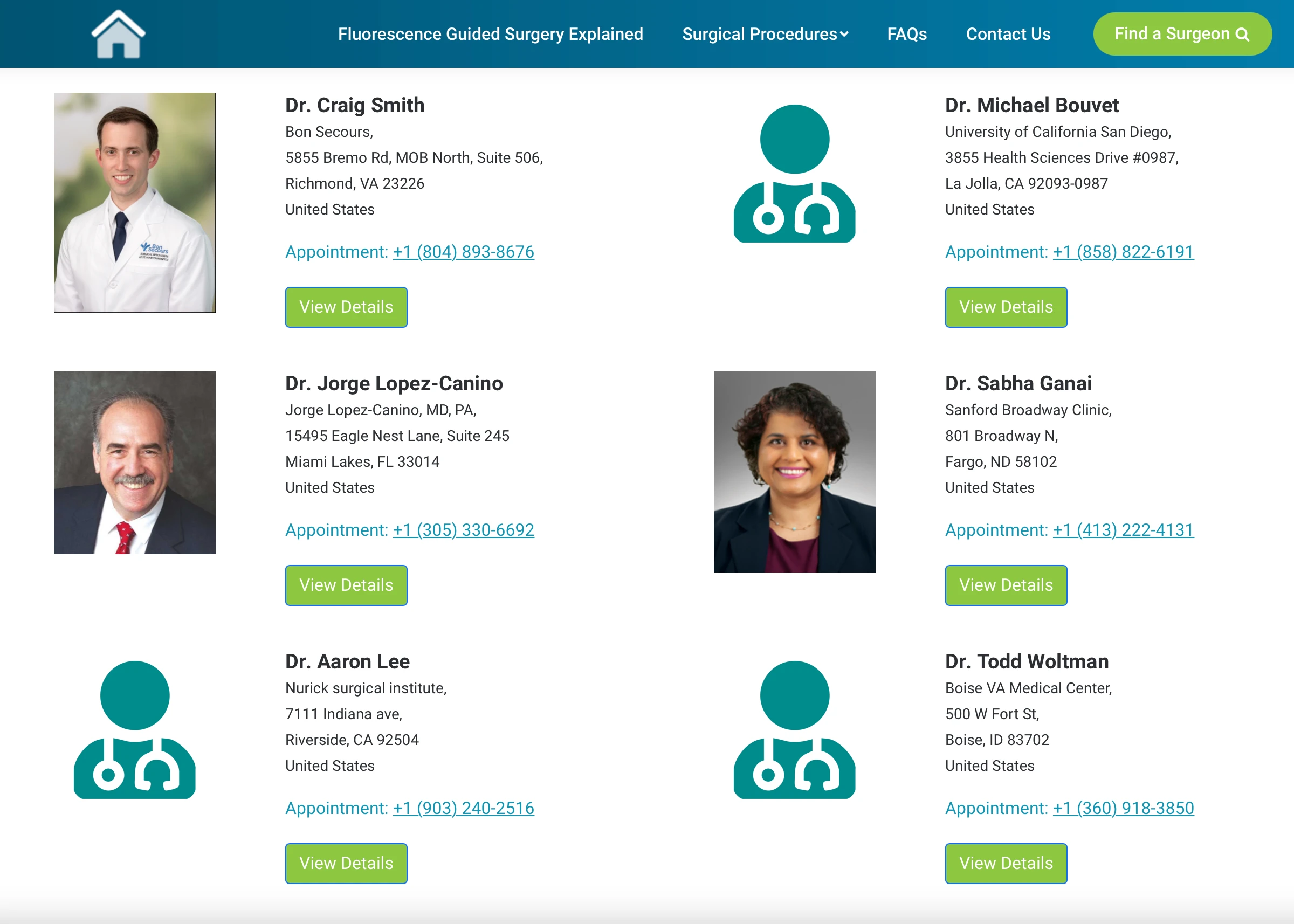 Find a Surgeon in Your Area App screenshot 2