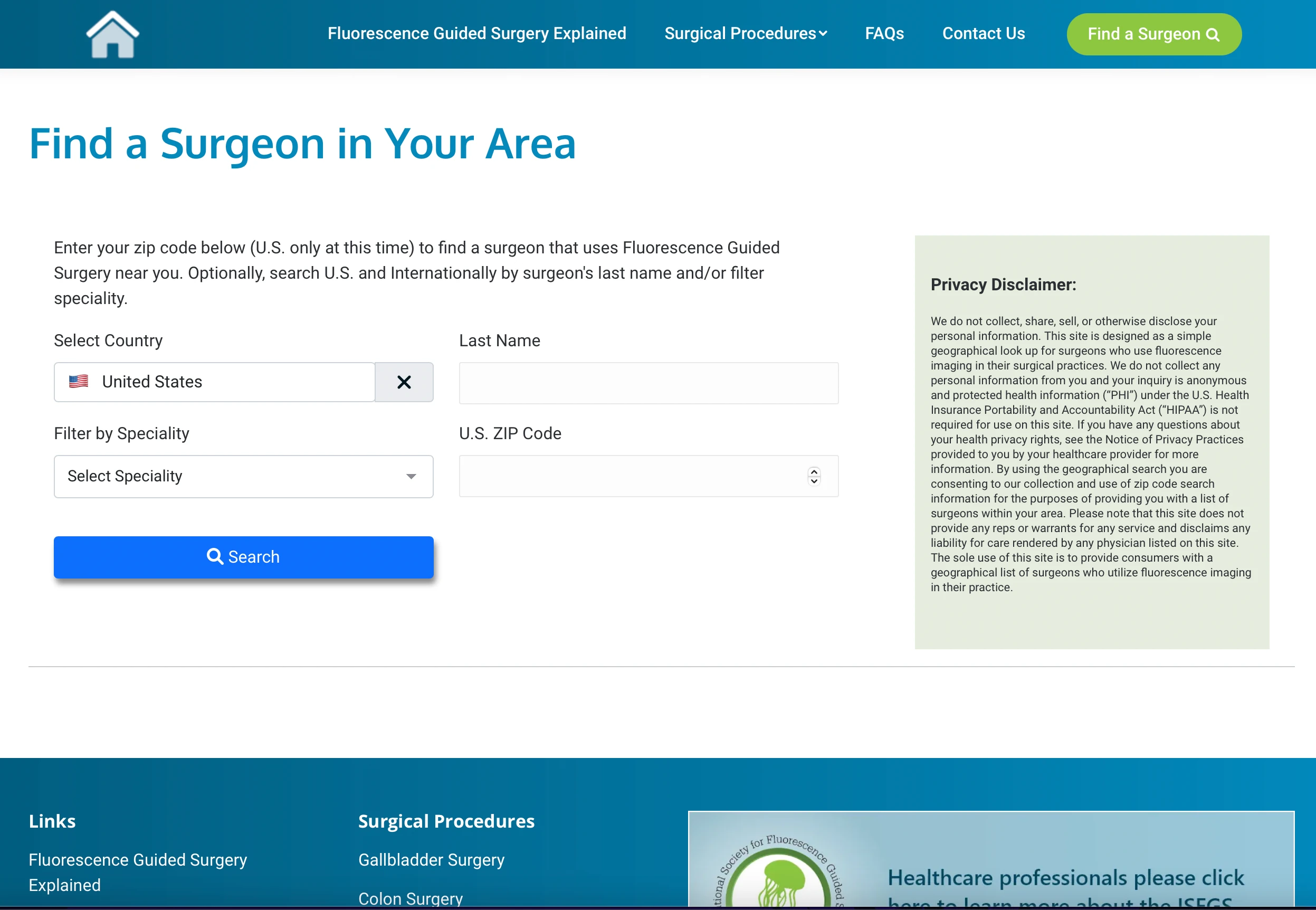 Find a Surgeon in Your Area App screenshot 1