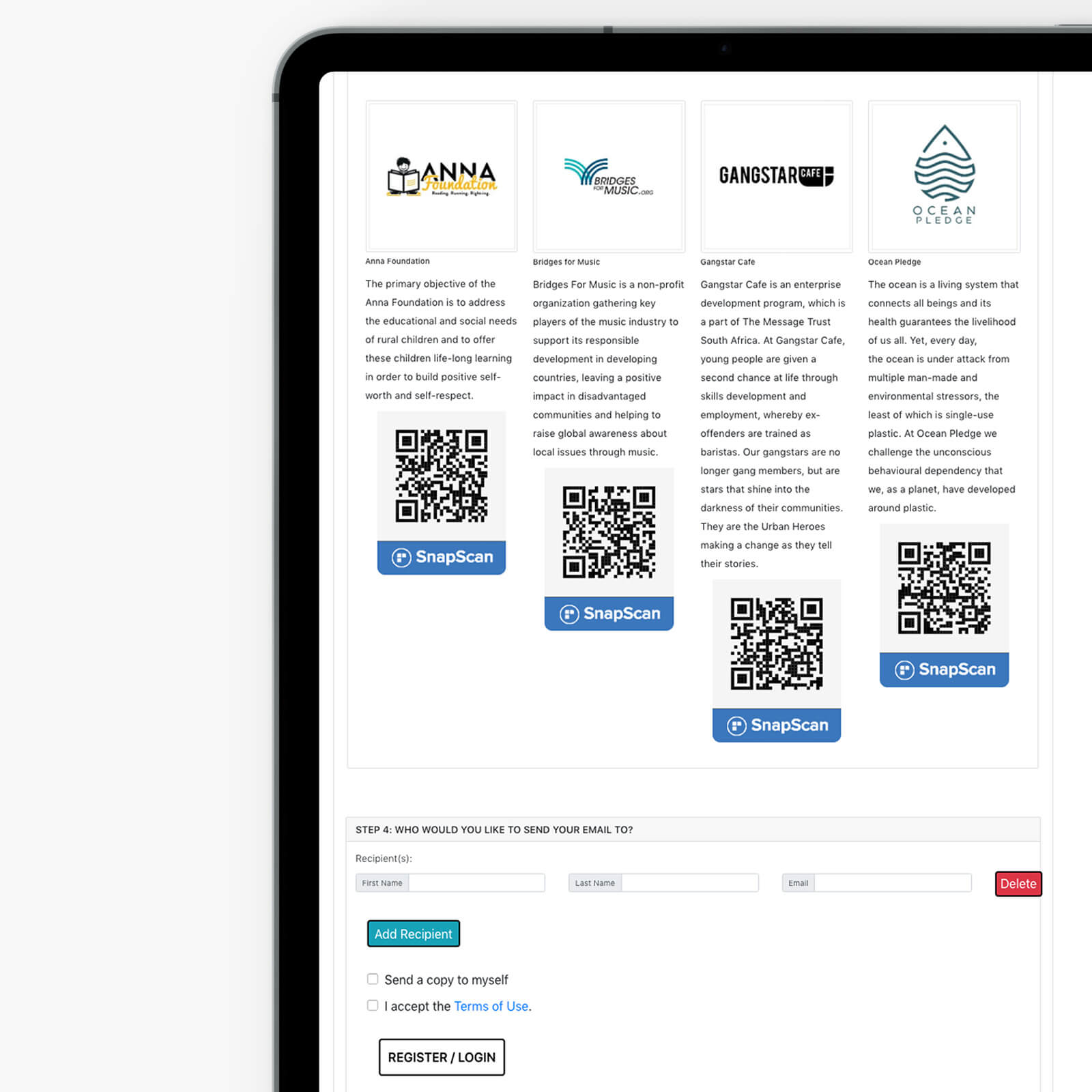 Got Enough Stuff – Custom Stateful Donation App screenshot 1