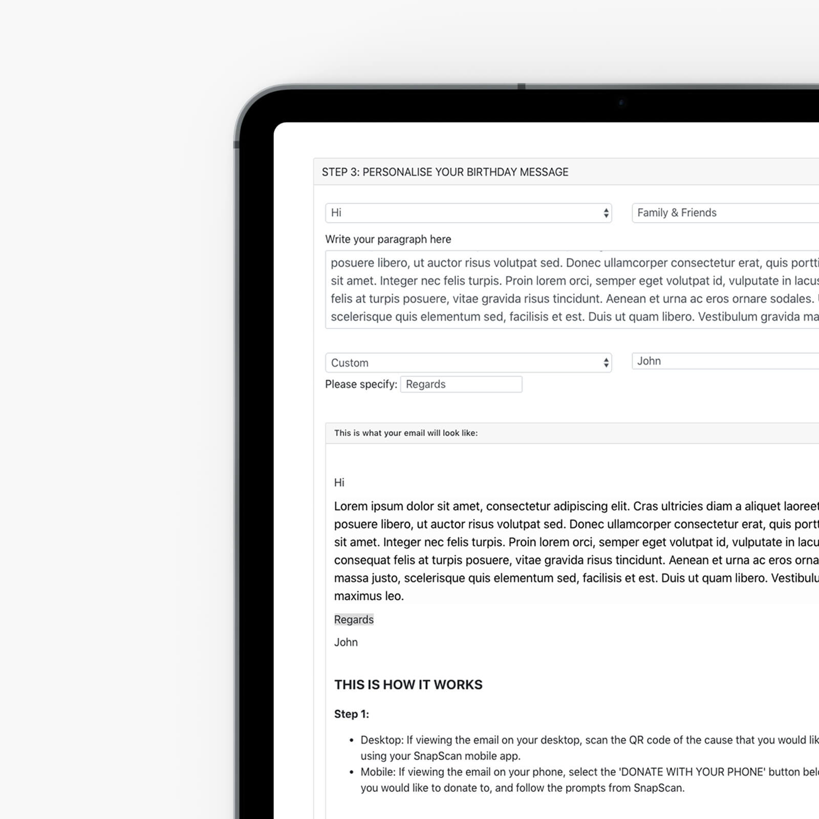 Got Enough Stuff – Custom Stateful Donation App screenshot 2