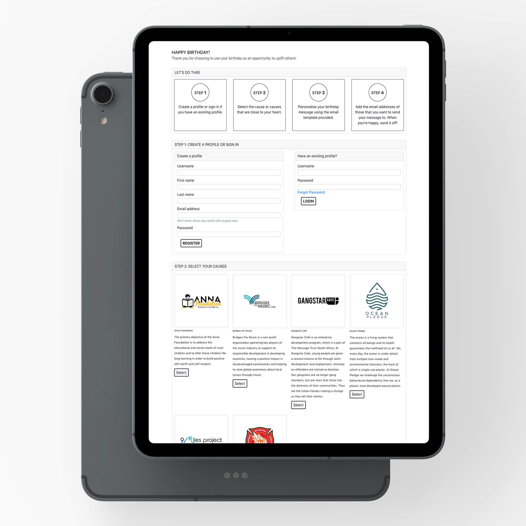 Got Enough Stuff – Custom Stateful Donation App