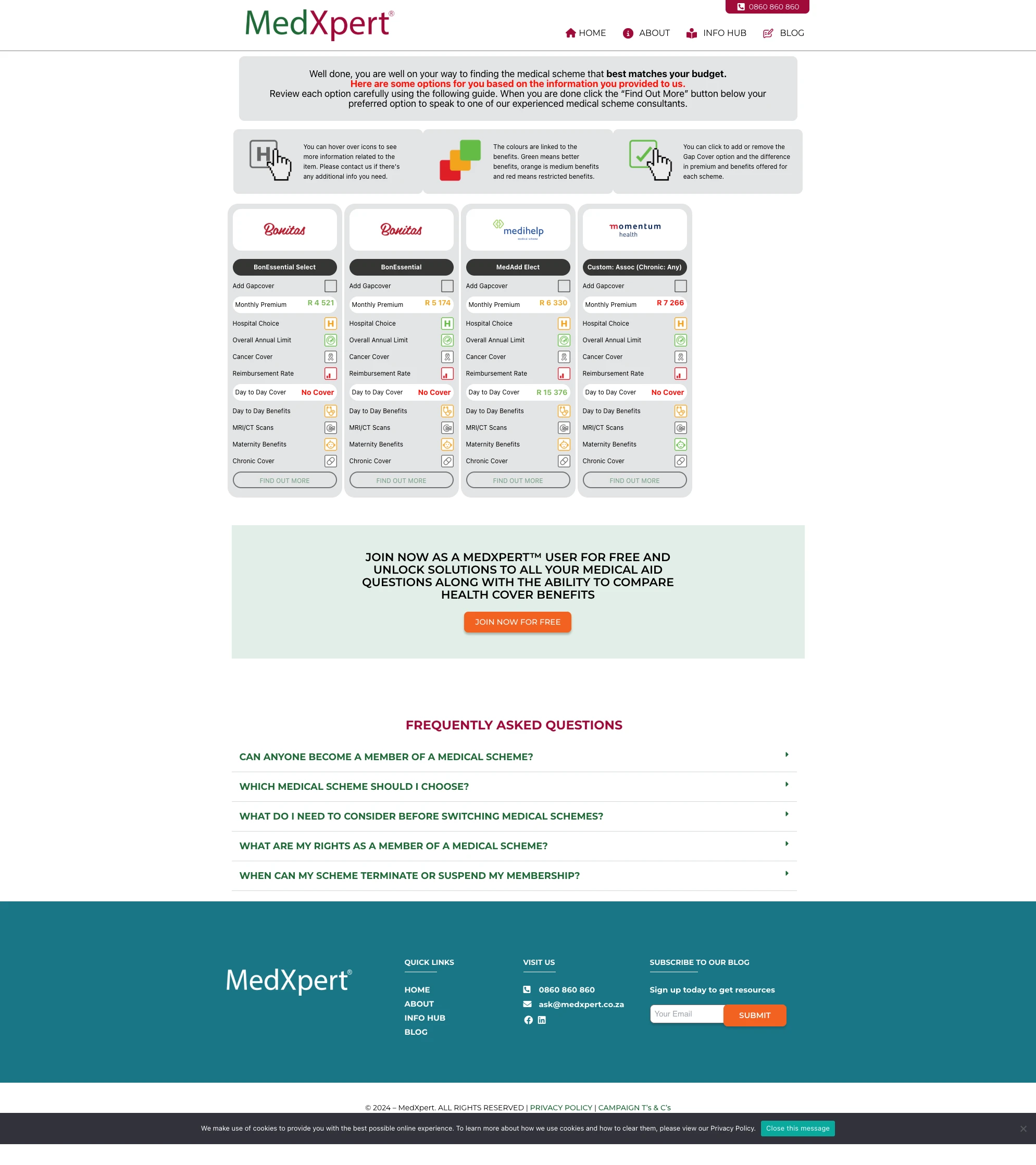 Optivest MedXpert Price Calculator – Embedded React SPA screenshot 2