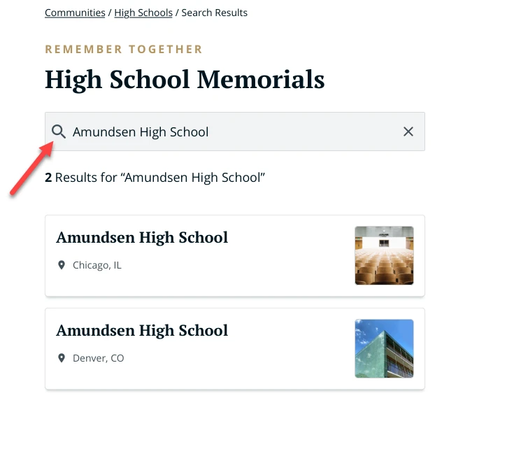 School Lookup App – Google Custom Search Integration screenshot 1