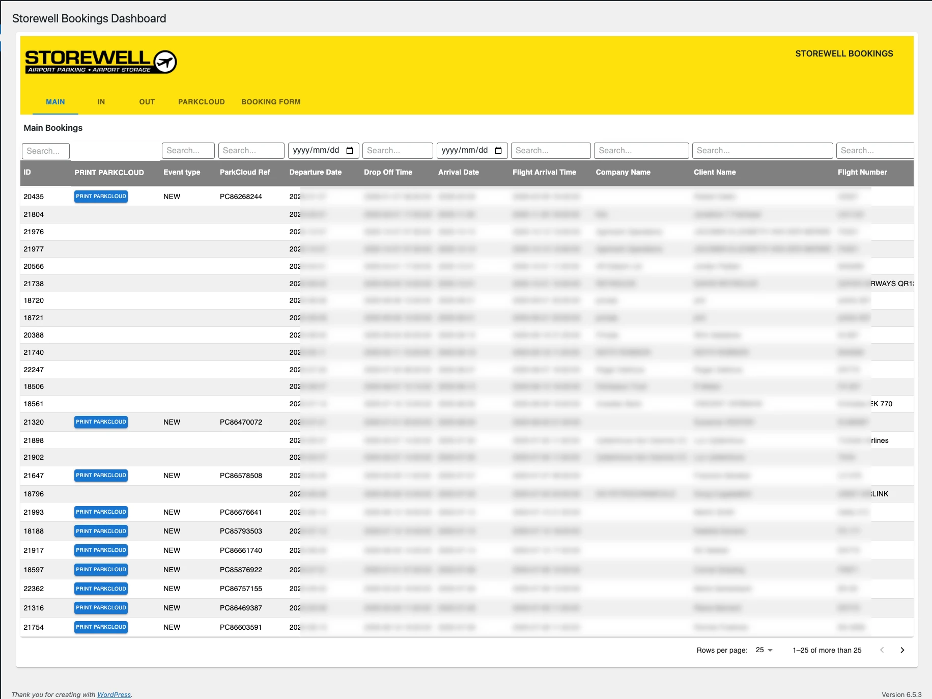 Storewell Parking Booking System screenshot 1