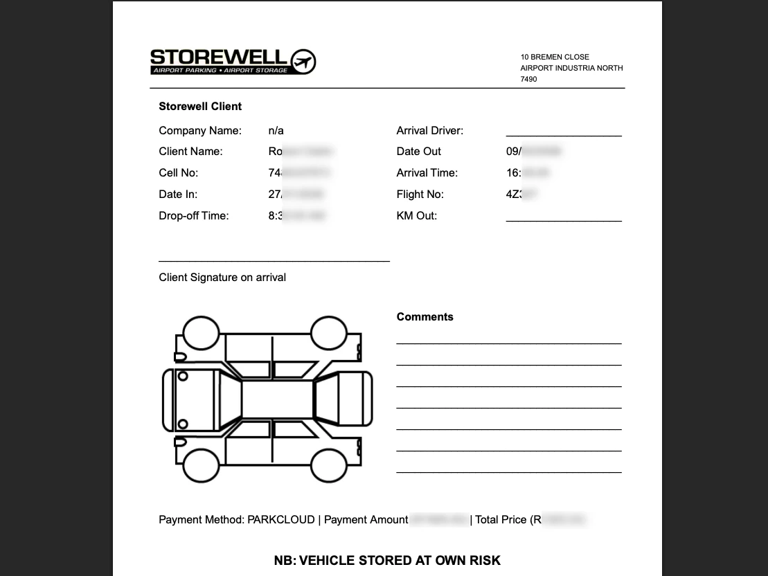 Storewell Parking Booking System screenshot 2